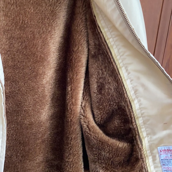 Vintage Men’s London Fog Khaki Jacket with furry warm inside. Sz 40 Reg - Picture 5 of 10